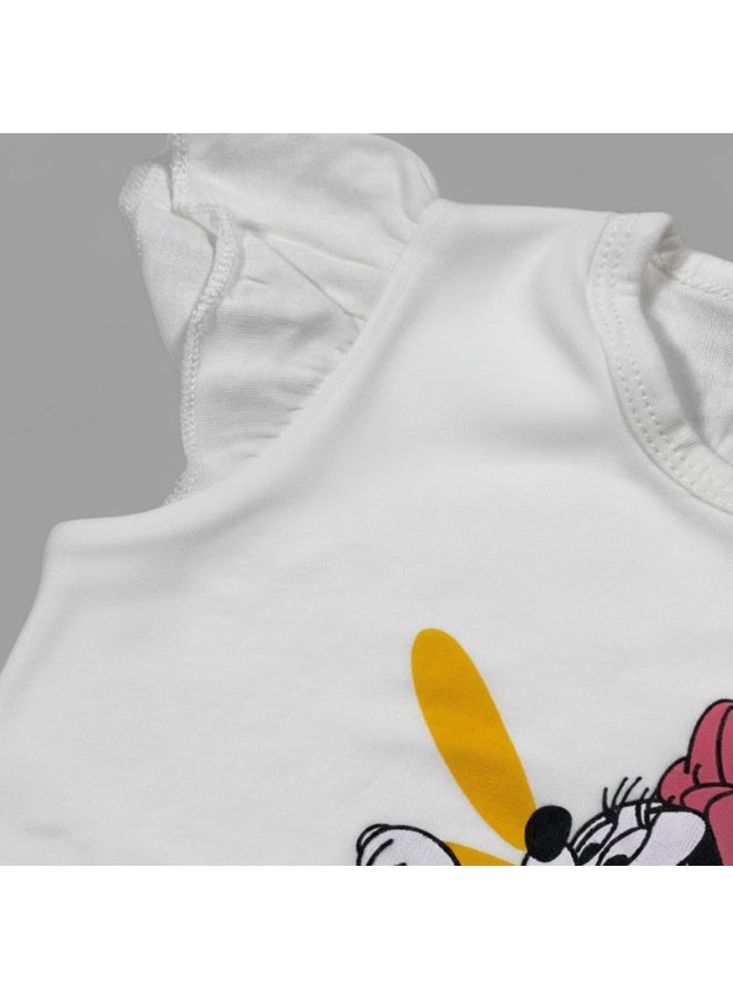 LOOFI Kids' 2-piece set: T-shirt and shorts - Off White - Image 4