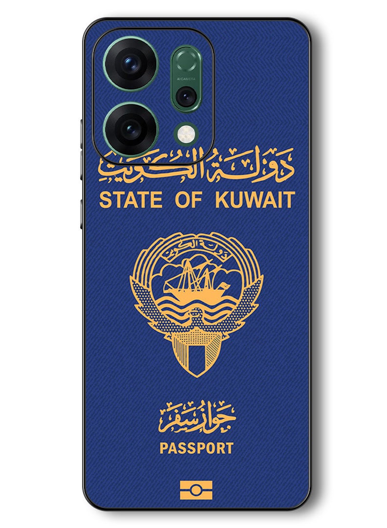 Theodor Case Compatible with Oppo Reno 14 6.59 Inch Protection Shockproof Bumper Cover Kuwait Passport - Image 1