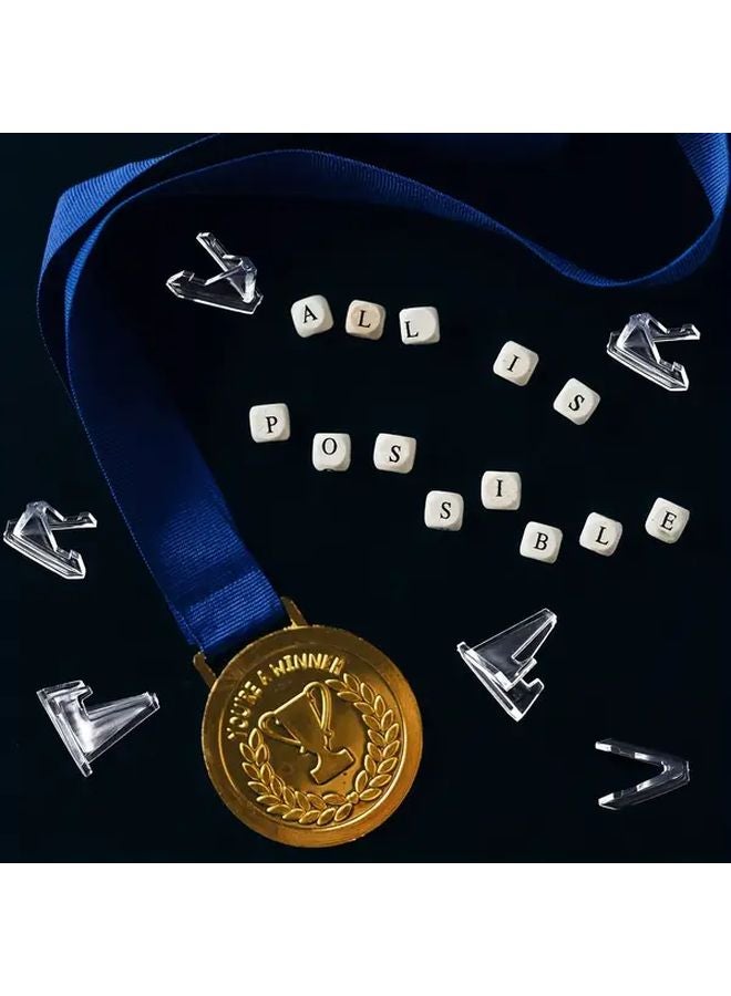 50 Pcs Clear Acrylic Easel Stands For Displaying Coins Medals Pocket Watches - Image 5