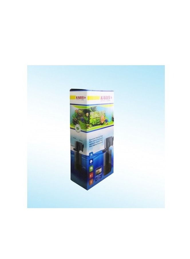 Crystal Clean Aquarium Internal Filter For Fish Tank Black 20W 1000L/H