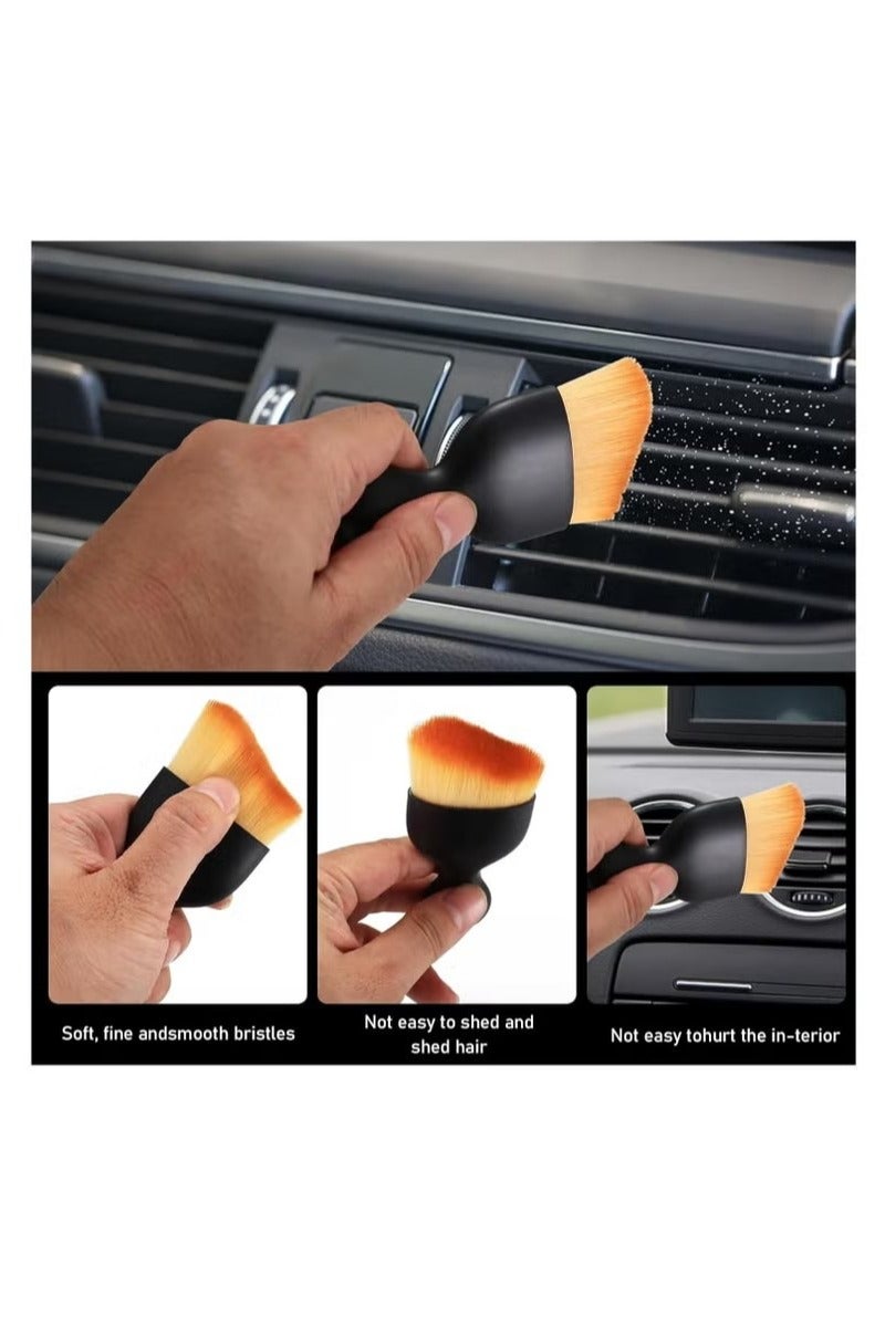 Pack of 5 Car Detailing Brush, Cleaning Brush, Car Interior Cleaning Soft Brush, Soft Bristles Detailing Brush, Dust Clean Brushes, No Scratches, for Car Interior and Car Care - Image 5