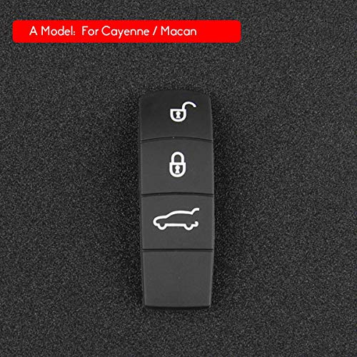 Jaronx Remote Key Button Cover Compatible with Porsche, Jaronx Keyless Entry Key Fob Button Center Rubber Protectors Skin Jacket (Compatible with:Porsche Cayenne/Manca) - Image 4