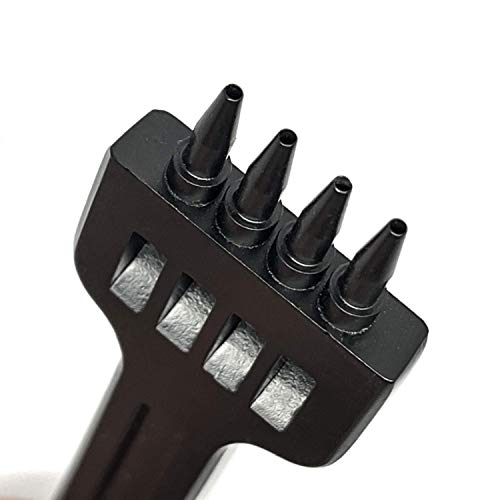 citian 5mm 2/4/6 Claw Tooth Leather Stitching Chisels Round Hole Punching Tool Set for DIY Leather Craft - Image 2