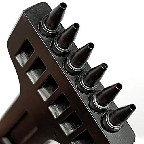 citian 5mm 2/4/6 Claw Tooth Leather Stitching Chisels Round Hole Punching Tool Set for DIY Leather Craft - Image 3