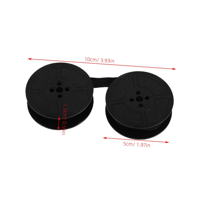 Vintage Manual Typewriter Ribbon Ink 2 Pack Wide Nylon Spool Replacement Crisp Print - Image 3