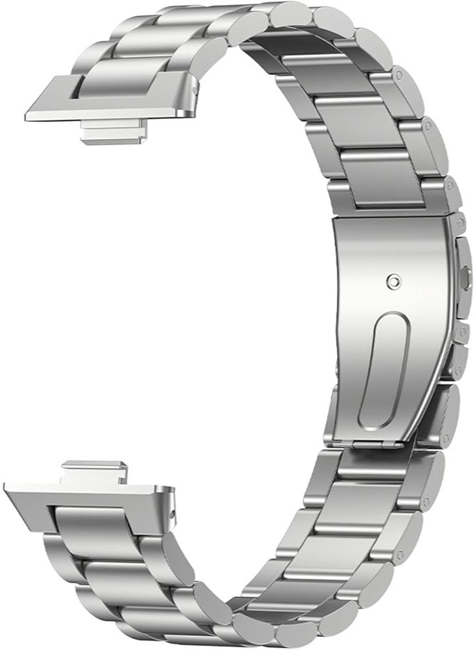 Strap Compatible with Huawei Watch Fit 3\4\4pro Strap, Adjustable Stainless Steel Metal Watch Band Classic Business Style Strapfor Huawei Watch Fit 3\4\4pro Replacement Band Women Men - Image 3