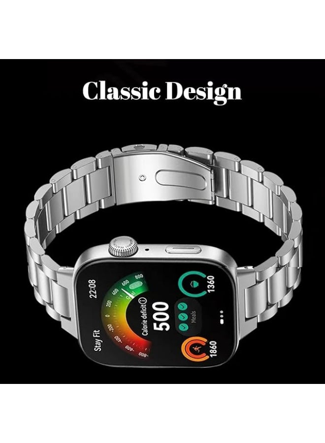 Strap Compatible with Huawei Watch Fit 3\4\4pro Strap, Adjustable Stainless Steel Metal Watch Band Classic Business Style Strapfor Huawei Watch Fit 3\4\4pro Replacement Band Women Men - Image 4