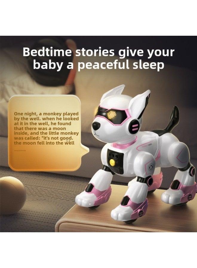 Intelligent Programming Interactive Electronic Pet Children's Educational Toys Remote Control Simulation Stunt Robot Dog-Color:Gold (Chinese Version)】 - Image 3