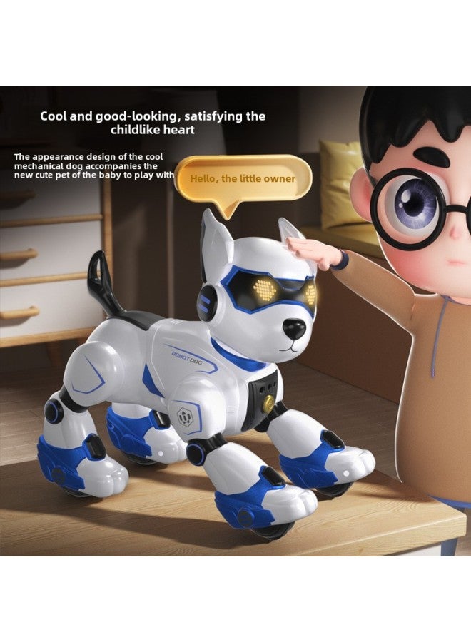 Intelligent Programming Interactive Electronic Pet Children's Educational Toys Remote Control Simulation Stunt Robot Dog-Color:Gold (Chinese Version)】 - Image 2
