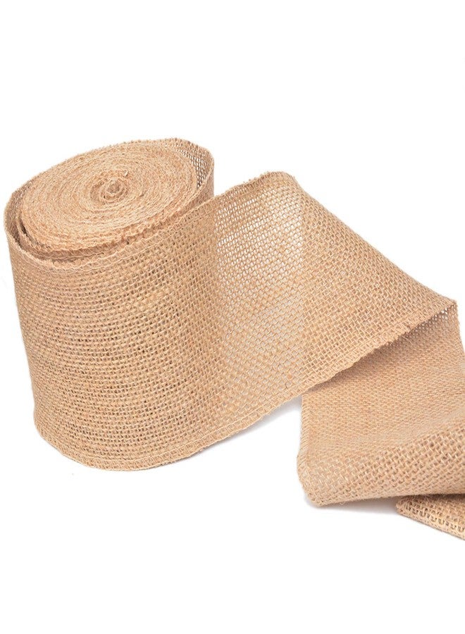 Lakeer Jute Burlap Ribbon (Pack of 4) | 2" X 2 Metre | Craft Lace | for DIY Project, Gift Wrapping, Event & Wedding Decorations, Etc. - Image 3