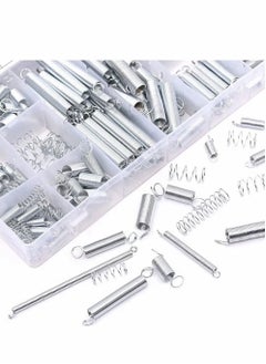 GMORO 200 Pieces Zinc Plated Spring Assortment Kit,Compression Spring Tension Spring Transparent PP Plastic Box 20 Kinds of Size Extension and Compression Spring Repair Tool Replacement Kit  - Image 2