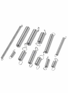 GMORO 200 Pieces Zinc Plated Spring Assortment Kit,Compression Spring Tension Spring Transparent PP Plastic Box 20 Kinds of Size Extension and Compression Spring Repair Tool Replacement Kit  - Image 3