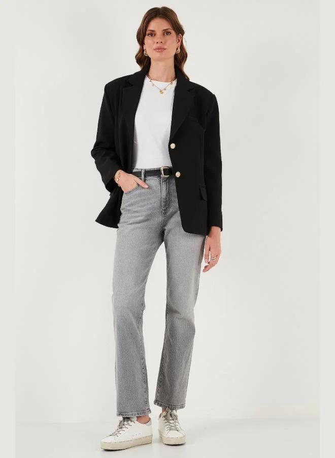 Lela Lela Regular Fit Jacket Button-down Blazer Jacket Women's JACKET 6839562