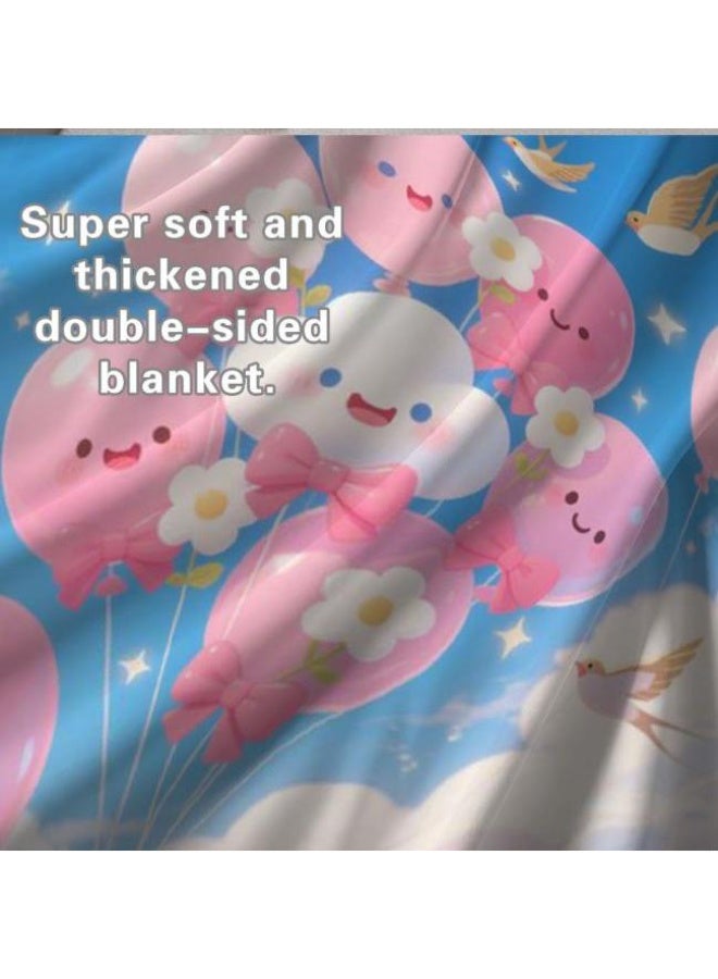 general Wisdom Fairy (latest) flannel thin blanket (warm and comfortable, suitable for sleep, game use, dust and sandproof) 150cm*200cm - 57 - Image 5