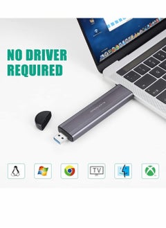 Excefore M.2 SSD Enclosure Adapter, NVME/SATA Dual Protocol Adapter Case with USB C 3.1/3.2 Gen 2 and USB A  - Image 5