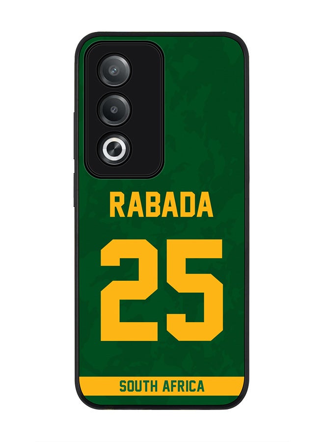 Stylizedd For Oppo A3 Pro / A80 Case,Slim fit Camera Protection, Shockproof Thin Phone cover - South Africa Kagiso Rabada, Jersey No 25 - Image 1