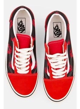 VANS Men Old SKool 36 Dx Lace Up Casual Shoes, Red  - Image 3