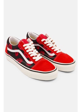 VANS Men Old SKool 36 Dx Lace Up Casual Shoes, Red  - Image 1