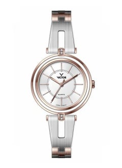 Women Analog Quartz Stainless Steel Band Watch