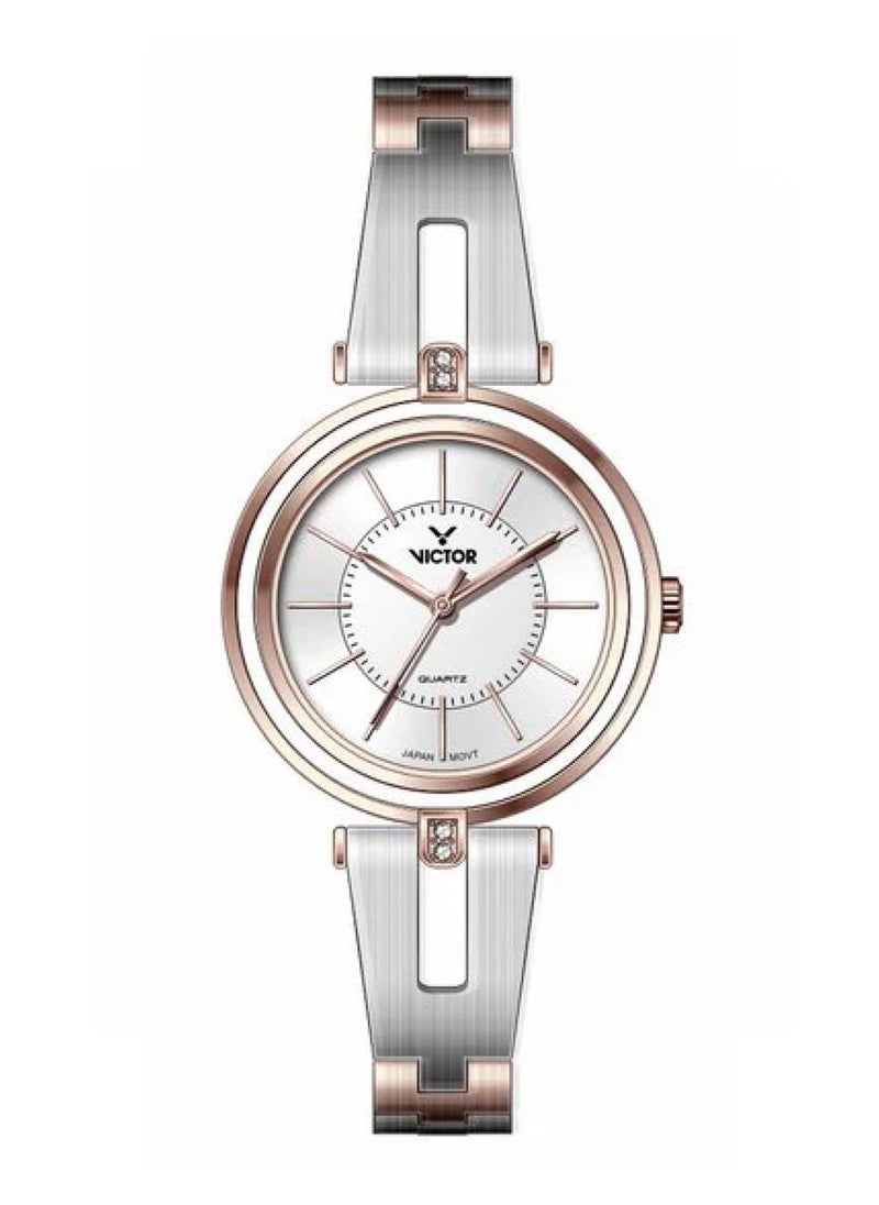 Victor - Women Analog Quartz Stainless Steel Band Watch - Image 1