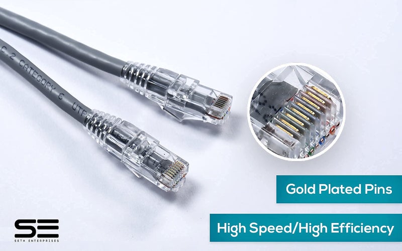 Seth Enterprises Cat 6 10M (32 Feet) Ethernet Patch Cable Speed Upto 1 Gbps - Multicolor - Image 3
