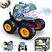 Drefirsa Remote Control Car for Boys 47 812 Dinosaur Monster Truck Toys with 50min Runtime Spray LED Light 360 Rotating 90 Driving RC Stunt Car for Kids Birthday - Image 2