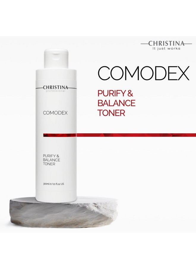-CHRISTINA- Christina Comodex Purify & Balance Facial Toner - 300ml - Non-Drying Formula with Eucalyptus and Tasman Pepper Extract - PH Balancing Toner for Combination, Normal and Oily Skin Types.  - Image 4