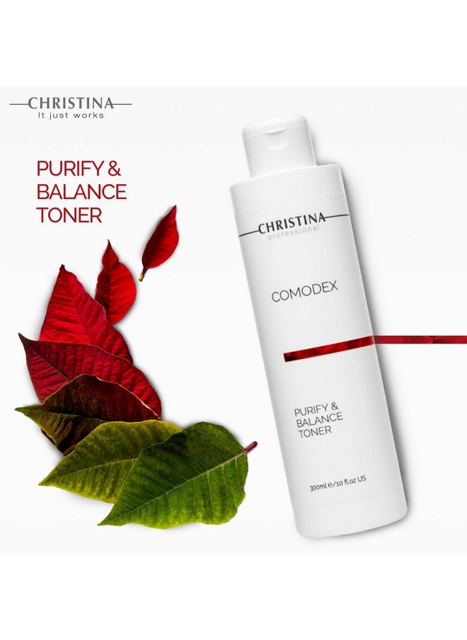 -CHRISTINA- Christina Comodex Purify & Balance Facial Toner - 300ml - Non-Drying Formula with Eucalyptus and Tasman Pepper Extract - PH Balancing Toner for Combination, Normal and Oily Skin Types.  - Image 5