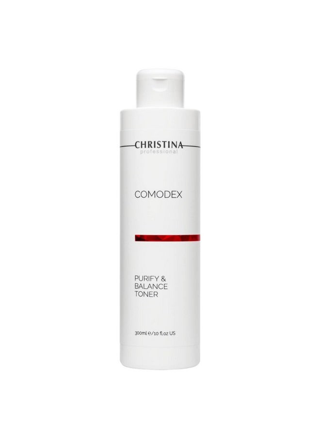 -CHRISTINA- Christina Comodex Purify & Balance Facial Toner - 300ml - Non-Drying Formula with Eucalyptus and Tasman Pepper Extract - PH Balancing Toner for Combination, Normal and Oily Skin Types.  - Image 1