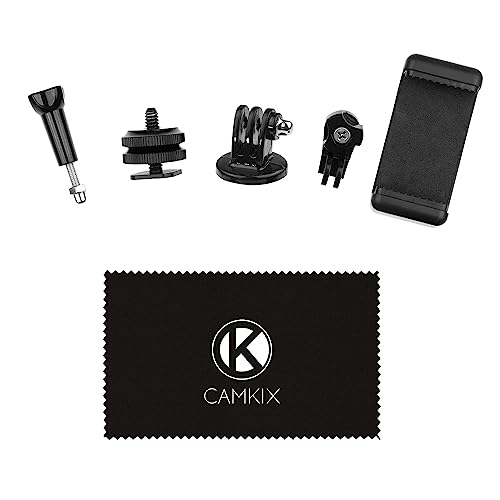 CamKix Hot Shoe Mount Adapter Kit Compatible with Phone, Action Cam to The Flash Mount of Your DSLR Camera - Record Your Photo Shoot or use Phone Apps for Lighting - Image 1