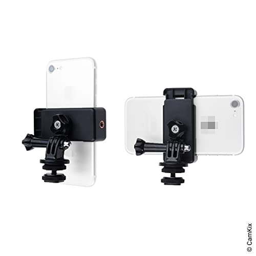 CamKix Hot Shoe Mount Adapter Kit Compatible with Phone, Action Cam to The Flash Mount of Your DSLR Camera - Record Your Photo Shoot or use Phone Apps for Lighting - Image 4