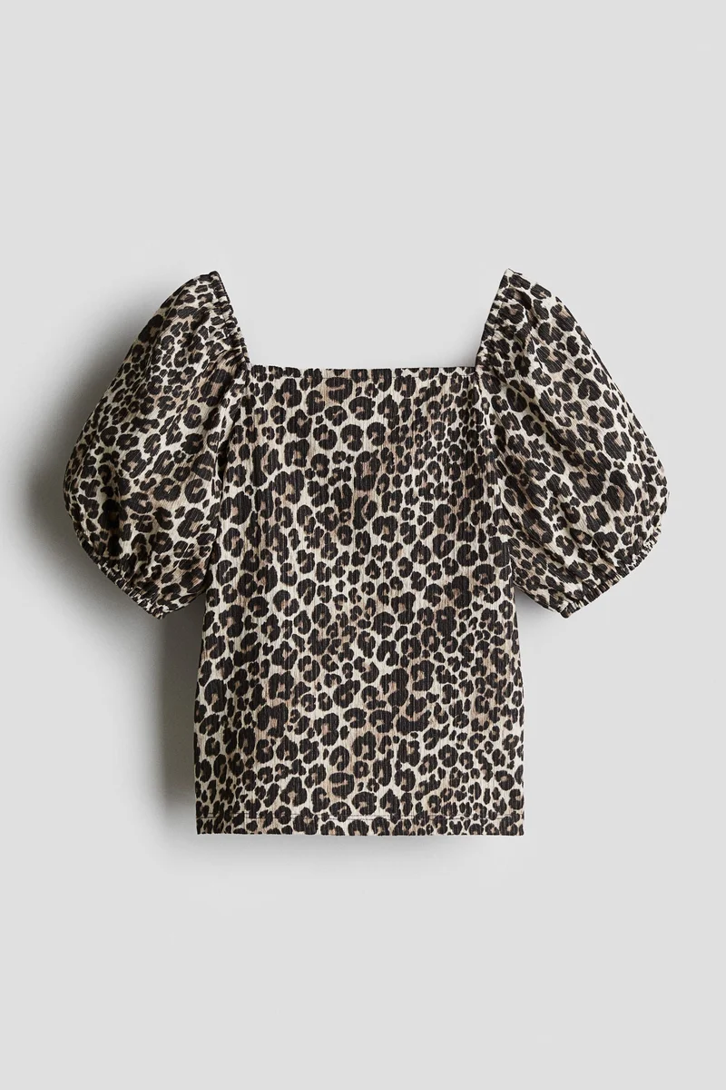 H&M Puff-sleeve top