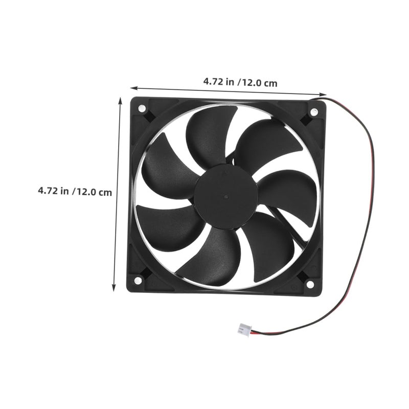 Dual Ball Bearing 120mm Computer Cooling Fan 2 Pack Enhanced Airflow Quiet Operation - Image 3