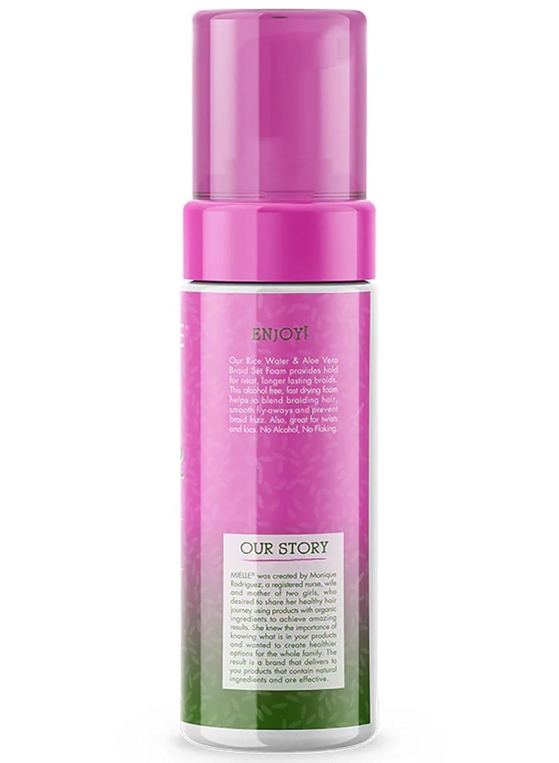 ميلي Mielle Rice Water & Aloe Vera Blend Braid Set Foam 7.5 FL Oz 7.5Fluid Ounce - Image 2