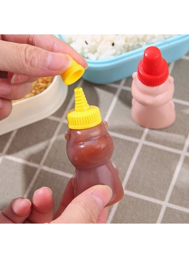 Happy Home 4pcs Mini Bear Shaped Sauce Dispenser 25ml - Image 4
