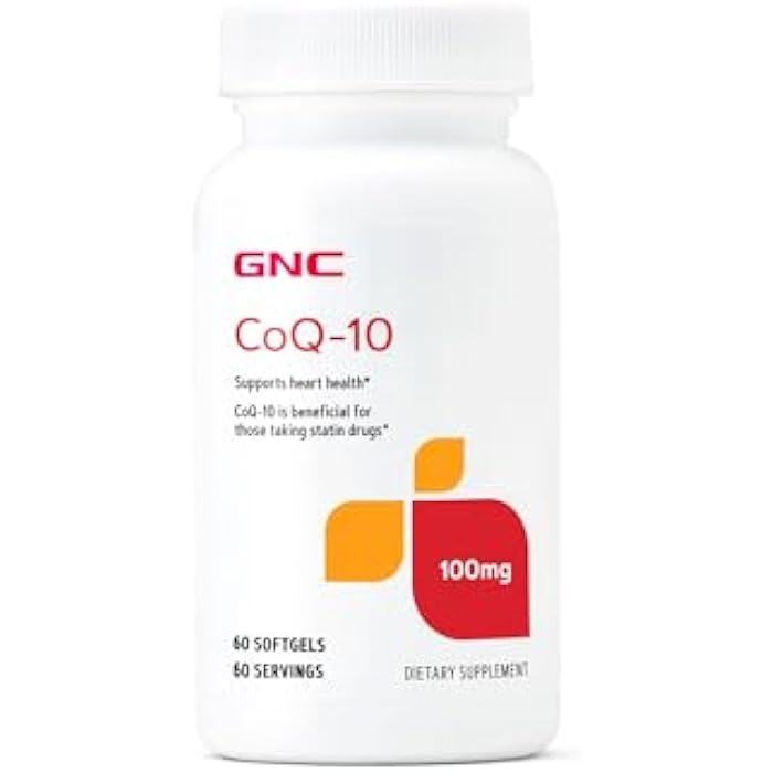 GNC CoQ10 100mg Supplement, Supports Heart Health, 60 Servings - Image 1