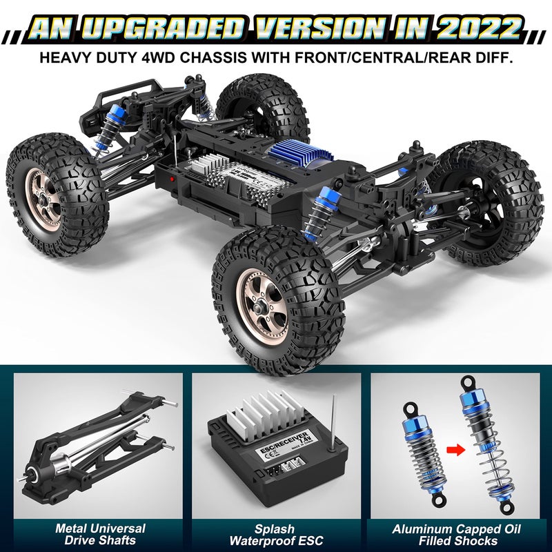 HAIBOXING 2995 Remote Control Truck 1:12 Scale RC Buggy 550 Motor Upgrade Version 42KM/H High Speed RC Cars, Electric Powered 4X4 Off-Road RC Trucks RTR Ideal Hobby for Kids& Adults 40+ Min Play - Image 4