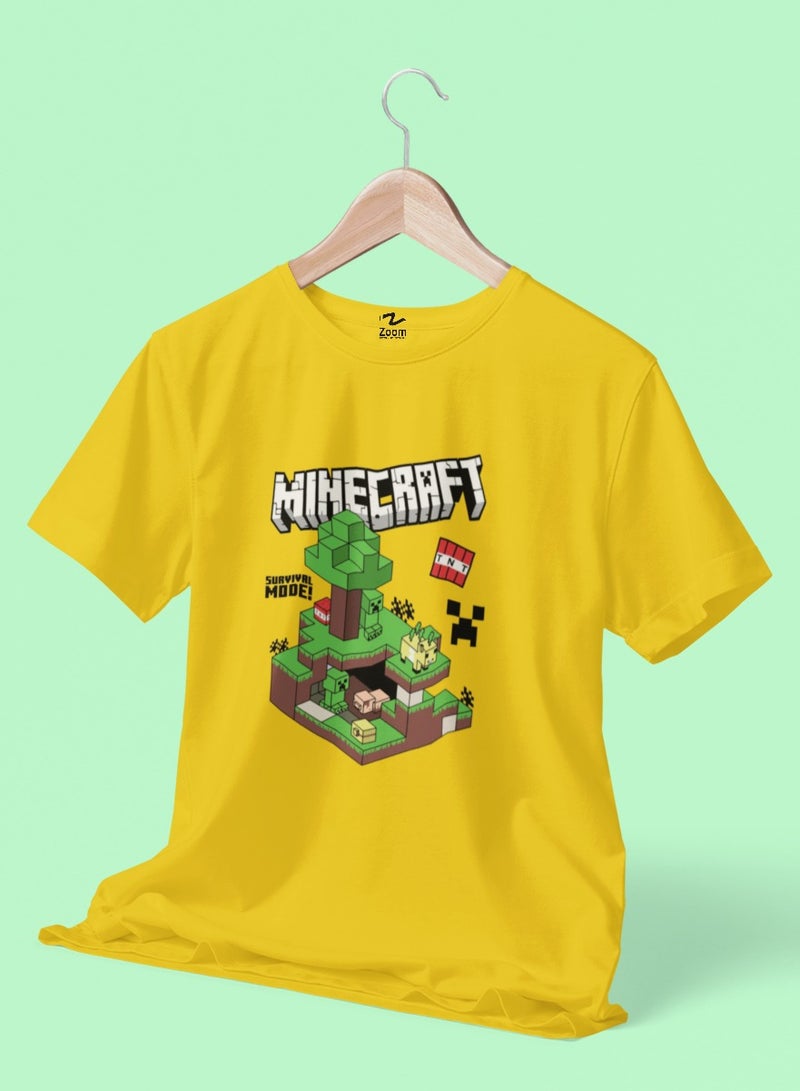 ZOOM تي شيرت أطفال مزاج البقاء في ماين كرافت