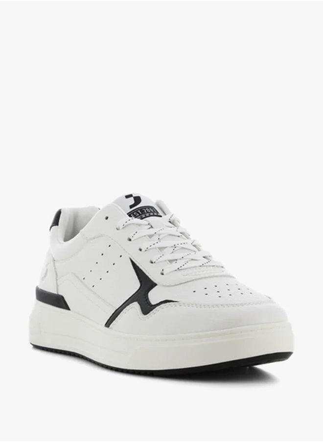 اس جي Men's Textured Lace-Up Sneakers