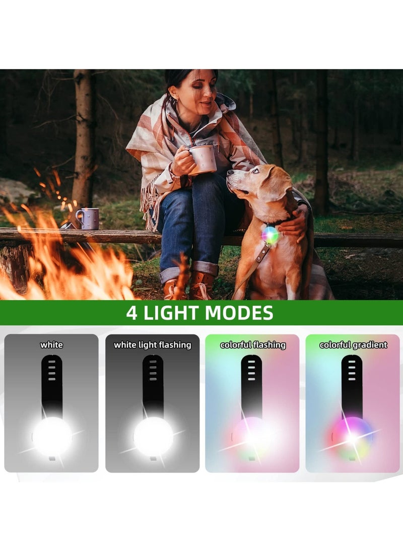 إسكدنيا 2 Pcs Dog Collar Lights, Led Light for Dog Collar Rechargeable Waterproof Safety Light IPX6 Waterproof  4 Modes Light for Pet Pup Large Dogs for Night Walking (Black  Green) - Image 5