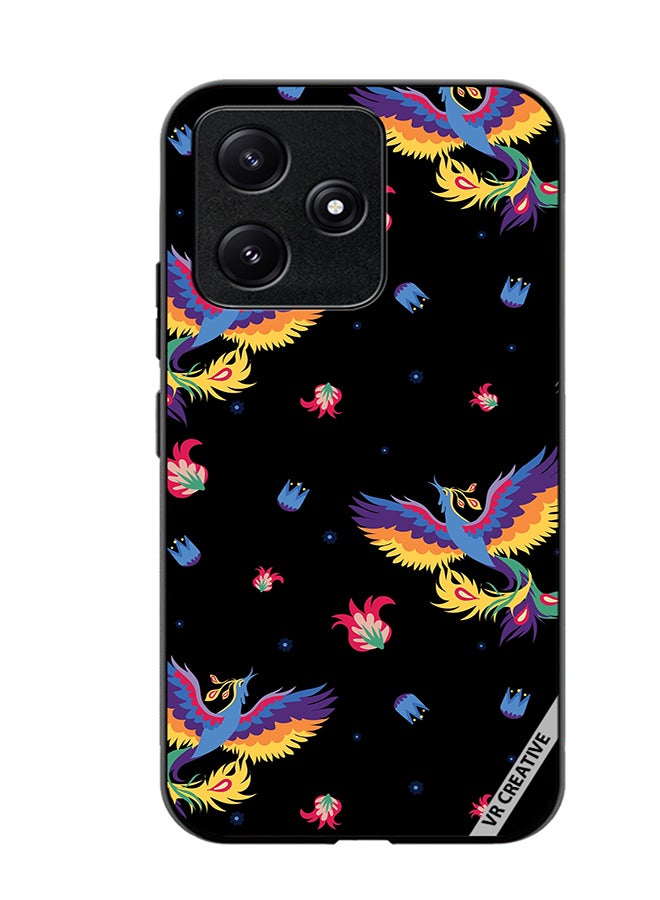 VR CREATIVE Protective Case Cover For Xiaomi Poco M6 Pro 5G Bird And Flowers For Bed Linen Design Multicolour - Image 1