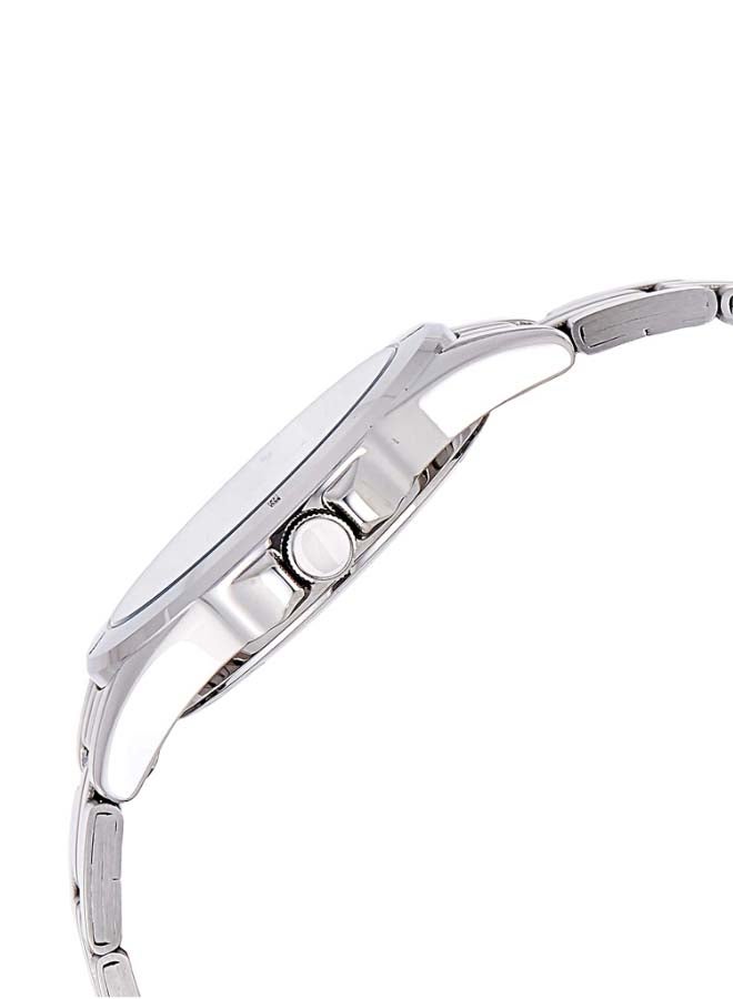 كاسيو ساعة يد كوارتز بعقارب وسوار من الإستانلس ستيل طراز MTP-1214A-7AVDF - 40 مم - فضي رجال - Image 2