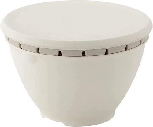 ATETO Multipurpose DoubleLayer Plastic Colander Strainer Drainer with lid for Fruits Vegetable Noodles Pasta Beans Grains Washing Filter Bowl Multi - Image 1
