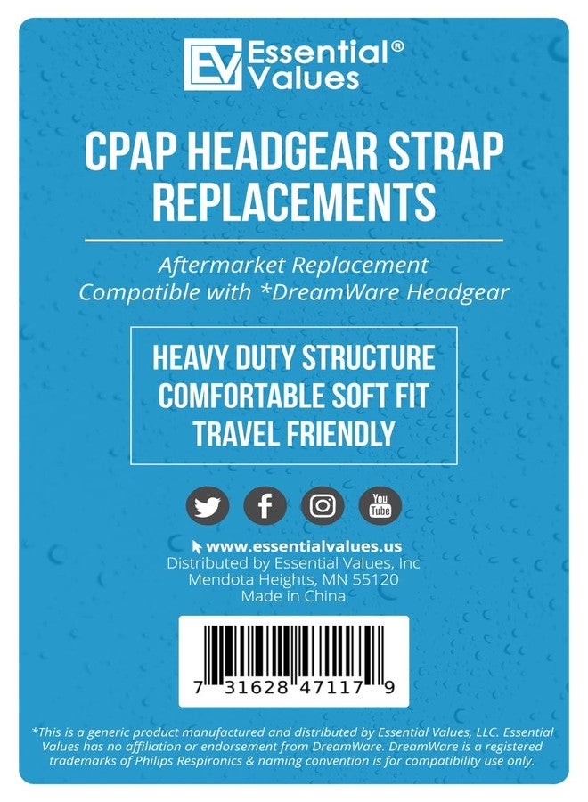 Essential Values Replacement Strap for DreamWear Respironics Headgear, Compatible with Dreamwear Nasal Masks for CPAP Machines | Gain Comfort with Professional Fit - Image 4