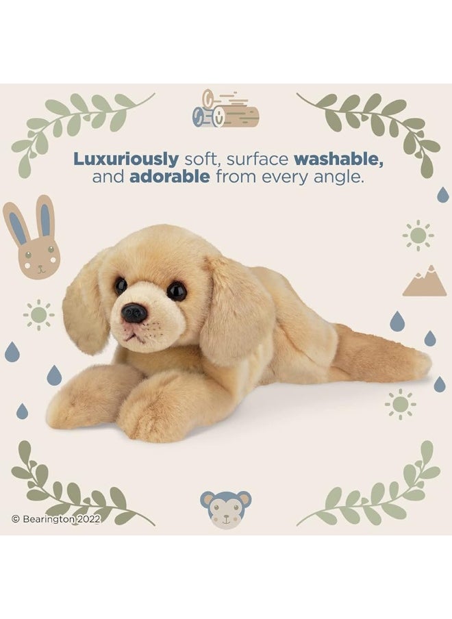 Bearington Collection Bearington Collection Lil' Tanner The Labrador Stuffed Puppy, 8 Inch Yellow Lab Stuffed Animal  - Image 5