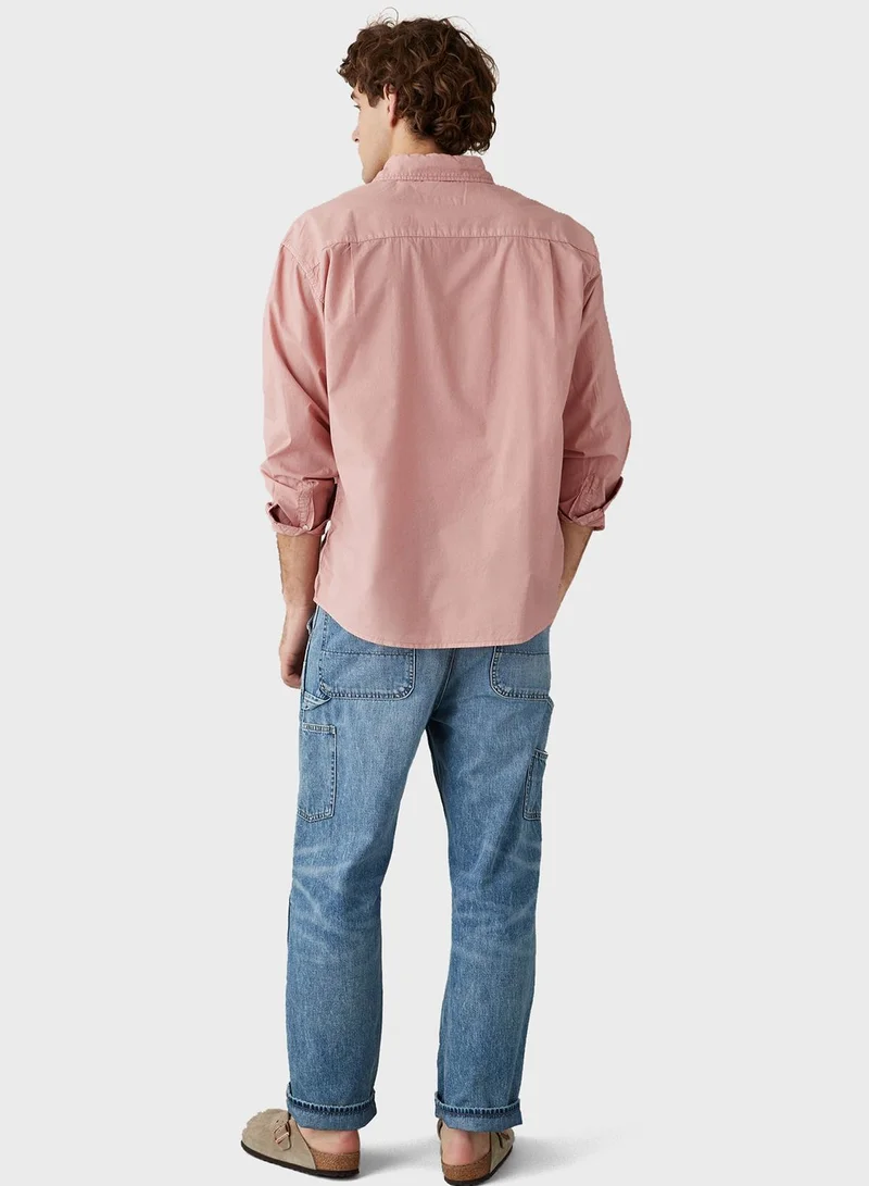 American Eagle Poplin Button-Up Shirt