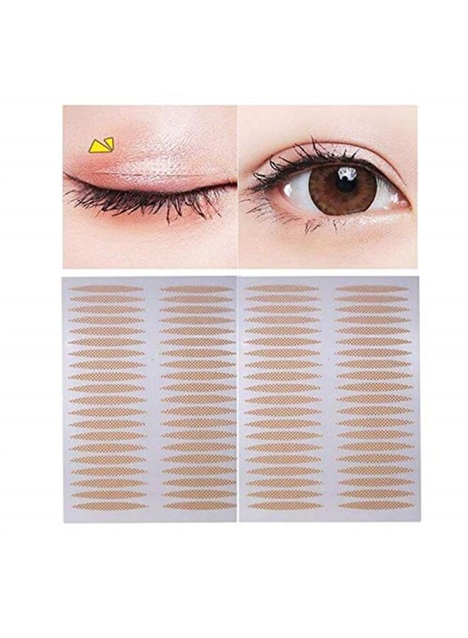 ericotry 800 Pcs Makeup Breathable Lace Eyelid Tape Invisible Single Side Double Eyelid Stickers Big Eye Decoration Perfect for Hooded Droopy Uneven Small Eyes - Image 1