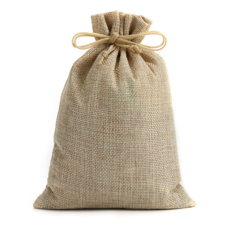 Tendwarm 20 Pcs 67x9 Inch Burlap Gift Bags with Drawstring Linen Jewelry Bag for Wedding Party Favors