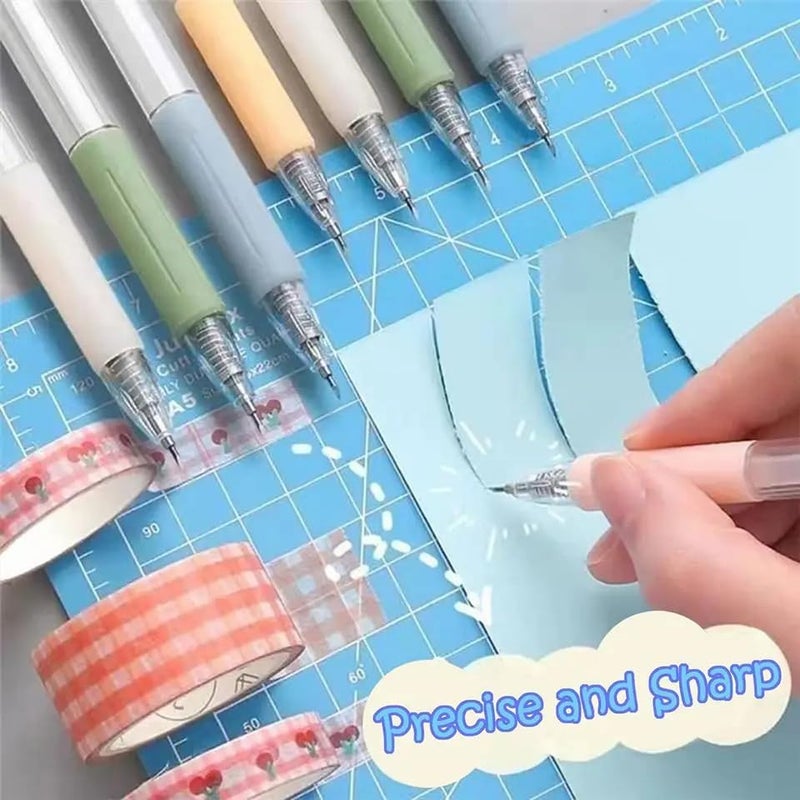 HEJISUN 3pcs Craft Pen Cutter, Portable Paper Cutting Tool For Carving, Scrapbooking, Card Making etc (MULTICOLOR) - Image 5