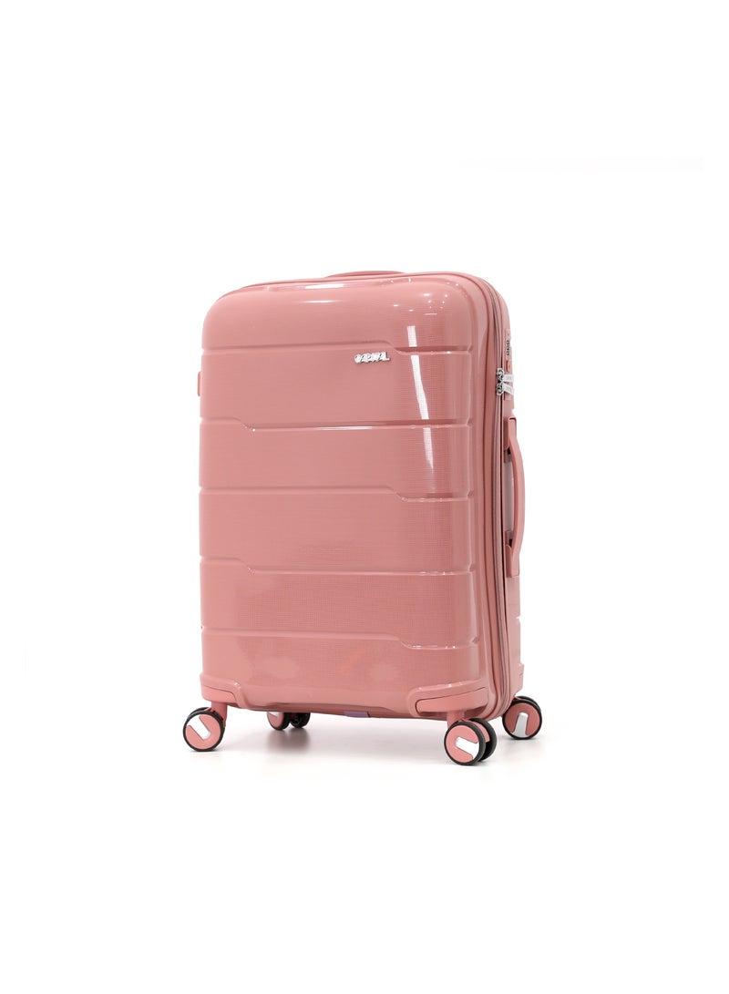 CAPITAL CAPITAL 3-Piece Hard-Side Polypropylene Luggage Set – Lightweight, Durable, Spinner Trolley with TSA Lock,Pink (S-20",M-24",L-28") - Image 2